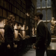 Hermione (Emma Watson) and Harry (Daniel Radcliffe) in Hogwarts Library during The Half-Blood Prince.